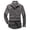 a-2Grey1, variant on Mens Solid Color Spread Collar Long Sleeve Casual Button Down Shirt With Bust Pockets Relaxed Fit For Fathers Day Gift Outdoor Activities Leisure Top