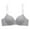 Gray, variant on ALLLIST Women's Bras Plain White No Wire Bralette Comfy T Shirt Bras for Ladies Size 32-38