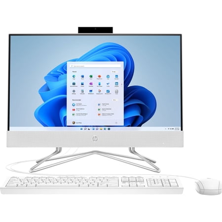 UPC: 0196068630706 | HP – 21.5  All-In-One – Intel Celeron – 4GB Memory – 128GB SSD – Snow White