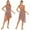 Dusty Pink, variant on Women Lyrical Dance Costume Rhinestones Asymmetrical Mesh Tulle Flowy Leotard Figure Skating Dress Size S-XXL Dusty Pink XXL