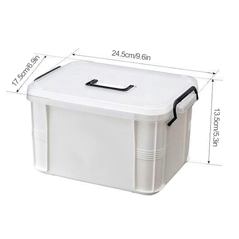 First Aid Kit Portable Emergency Box Plastic Medicine Storage Box Travel Medicine Box