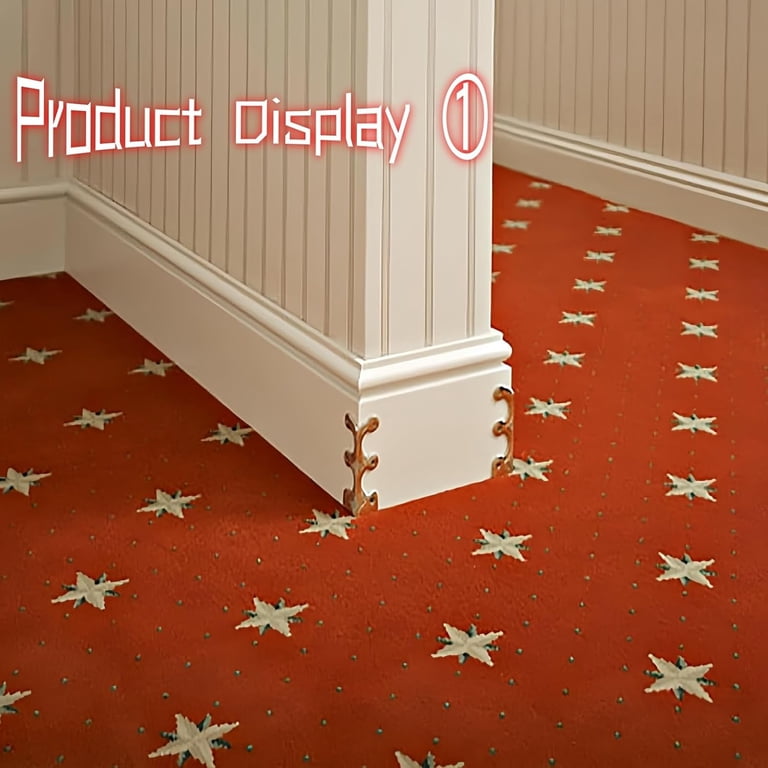 Uxcell 8-Pack Vintage Bronze Baseboard Corner Protectors - Metal Edge Guards For Furniture & Walls