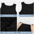 thumbnail image 4 of KIWI RATA Compression Shirt for Men Slimming Undershirt Body Shaper Tank Tops Sleeveless Shapewear Vest M-3XL, 4 of 6