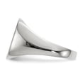 thumbnail image 3 of 14k White Gold Signet Ring, 3 of 3