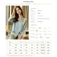 thumbnail image 2 of Royal Exclusive Heavy duty Silk Pajamas for Women in Spring, Summer, and Autumn, Silkworm Silk Long Sleeve Lace Home Clothes Set, Can be worn externally, 2 of 6
