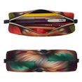 thumbnail image 2 of Fotbe Colorful Leaf Chihuahua Estuche para Lápices de Cuero con Estampado, Estuche con Cremallera Resistente, Organizador Compacto y Elegante para Papelería, 2 of 7