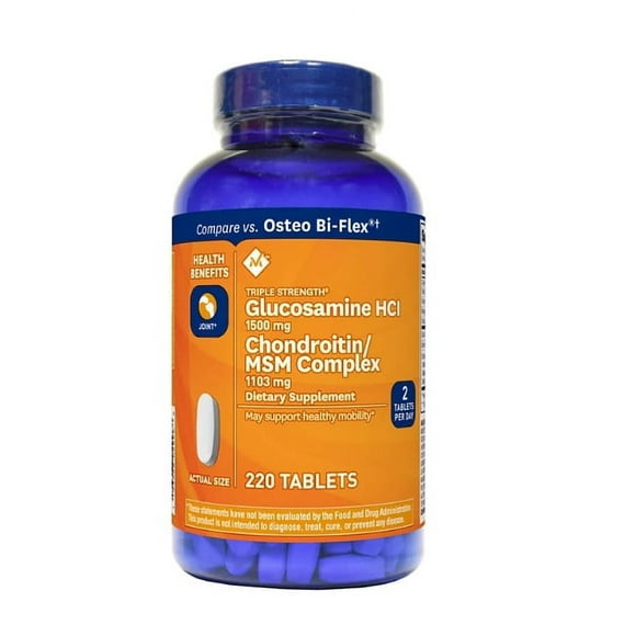 MM Triple-Strength Glucosamine Chondroitin MSM Tablets (220 Ct.)