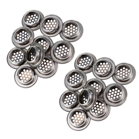 Rejil de Ventición Redonda con Rejil de Ventición de 20 Piezas Macarena Agujero de malla de ventilación redonda