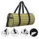 thumbnail image 3 of Fotbe Mardi Gras Purple Yellow Plaid Bolsa Deportiva de Lona Plegable con Estampado, Bolsa de Gimnasio con Bolsillo Seco/Húmedo, Bolsa de Viaje Ultraligera de Gran Capacidad, 3 of 6