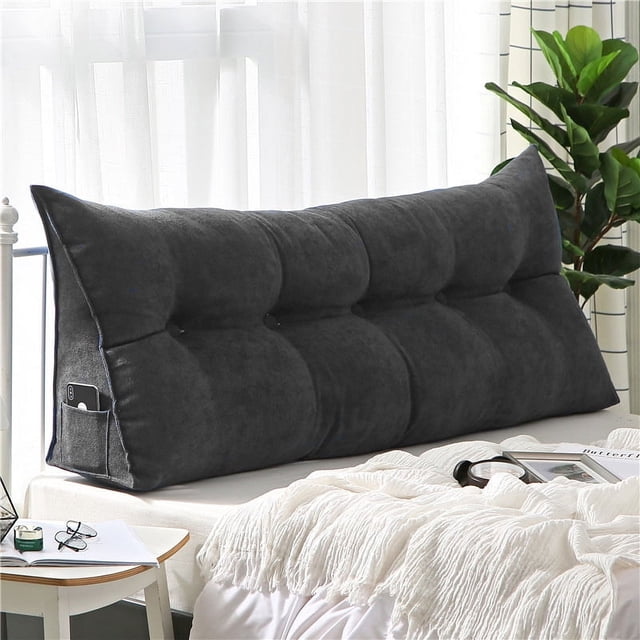 Cojín de cabecera, almohada, bolsa suave, triángulo, sofá, respaldo grande, almohada protectora de cintura, cojín de respaldo para cama tatami de dormitorio