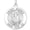 White, variant on Picturesongold.Com Saint Agnes Religious Medal Necklace Pendants Adult-3/4in Nickel-Sterling Silver