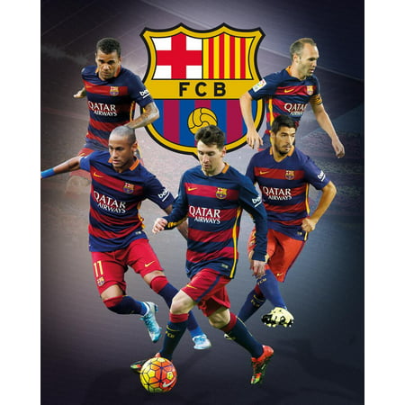 Barcelona- Star Players Poster - 24x36 (Best Barcelona Youth Players)