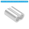 thumbnail image 4 of 5/16" 8mm Aluminum Crimping Loop Sleeve Double Ferrule, Silver 10pcs, 4 of 5