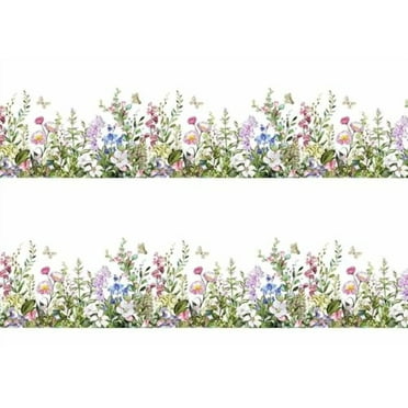 Wild Flowers Edible Image cake border 2 Strips per sheet 3.5x10.5 inchs
