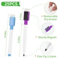 thumbnail image 2 of HUGFEGWE 50 Pcs Colorful Magnetic Dry Erase Markers with Eraser Cap, White Board Mini Dry erase Markers Bulk, Fine Point Tip Student White Board Markers for Teachers Office School AZ824-2502, 2 of 7