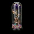thumbnail image 4 of Light Up Rose with Infinity Love, Eternal Flower in a Glass Dome for Romantic Atmosphere, Night Light with LED Strip Lights, Wooden Base for Stability and Luxury Packaging, 4 of 8