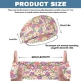 thumbnail image 7 of Jiueut Colorful Flower Nurse Button Headband Nurse Headbands for Women with Buttons Headbands for Nurses with Buttons for Mask 4 Piece Wide Headbands for Girls Non Slip, 7 of 7