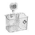 thumbnail image 2 of Cesta de ducha organizadora de baño con ventosa, impermeable, para cocina, lisa Blanco, 2 of 9