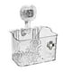 thumbnail image 2 of Cesta de ducha organizadora de baño con ventosa, impermeable, para cocina, lisa Blanco, 2 of 9