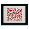 thumbnail image 2 of Trademark Fine Art "Winter Berries in the Snow" by Kurt Shaffer, Wood Frame, 2 of 4