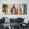 thumbnail image 2 of INVIN ART Framed Print Combo Painting 3 Pieces Series#16 by Pablo Picasso Canvas Wall Art, 24"x32"Each Piece, 2 of 7