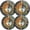 Black0420, variant on Electric Stove Burner Covers,4 Pcs Round Gas Burner Cover,8 and 10 Inch,Power and Freedom of Horses in Motion