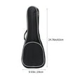 thumbnail image 3 of Miangastore Practical Ukulele Black Pouch Storage Bag Thicken Ukulele Protection Bag, 3 of 9