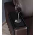 thumbnail image 4 of Flexible/Foldable Sofa Arm Tray Table for Couch - Perfect for Drinks, Snacks, Remote Control or Phone - Great Armrest Tray (Black), 4 of 5