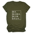 thumbnail image 4 of RMGVDSD Women's T Shirts Mama Shirts For Women Loose Fit Ma Mama Mom Bruh Letter Print Short Sleeve T Shirt Soft Casual Tshirts, 4 of 4