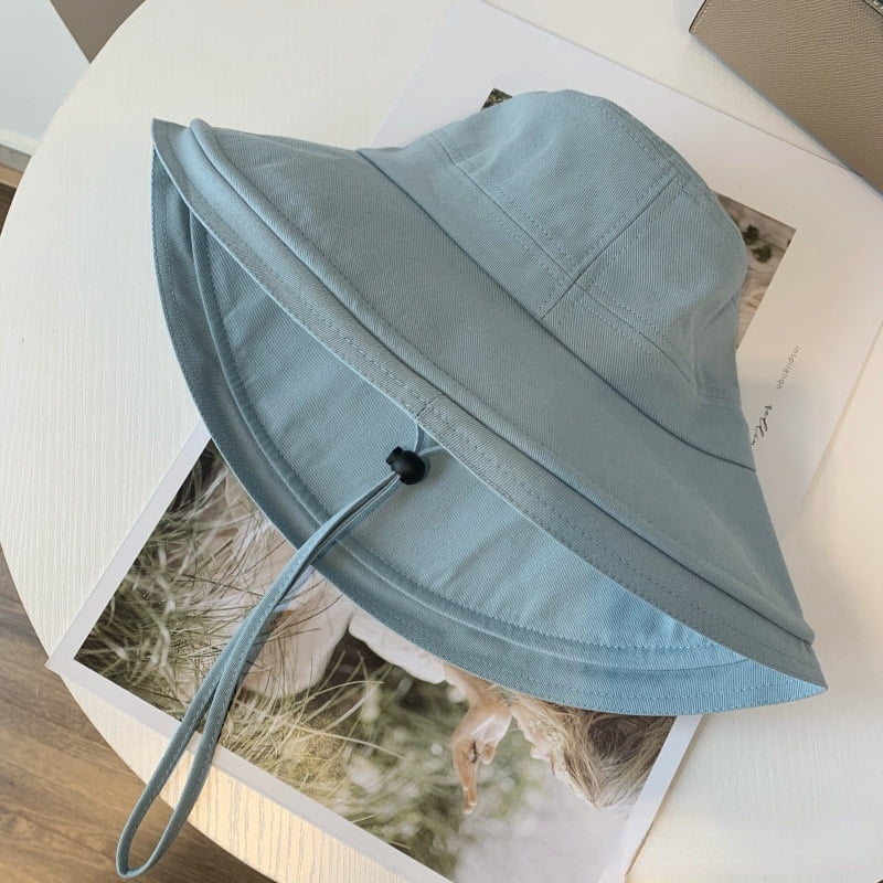 COCOpeaunt New Unisex Cotton Ladies Bucket Hat Women Summer Sunscreen Panama Hat Sunbonnet Outdoor Fisherman Cap Beach Cap Bucket Hat Men