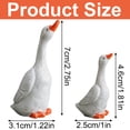 thumbnail image 3 of Resin Baby Duck Figurines - White Miniature Statues for Garden, Terrarium, Bonsai, Pot & Yard Decor (Handcrafted Farmhouse Ornaments), 3 of 5