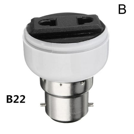 

E27 Lamp Light Socket Holder Screw Bulb Convert To US Female EU Power TOP Z8U3
