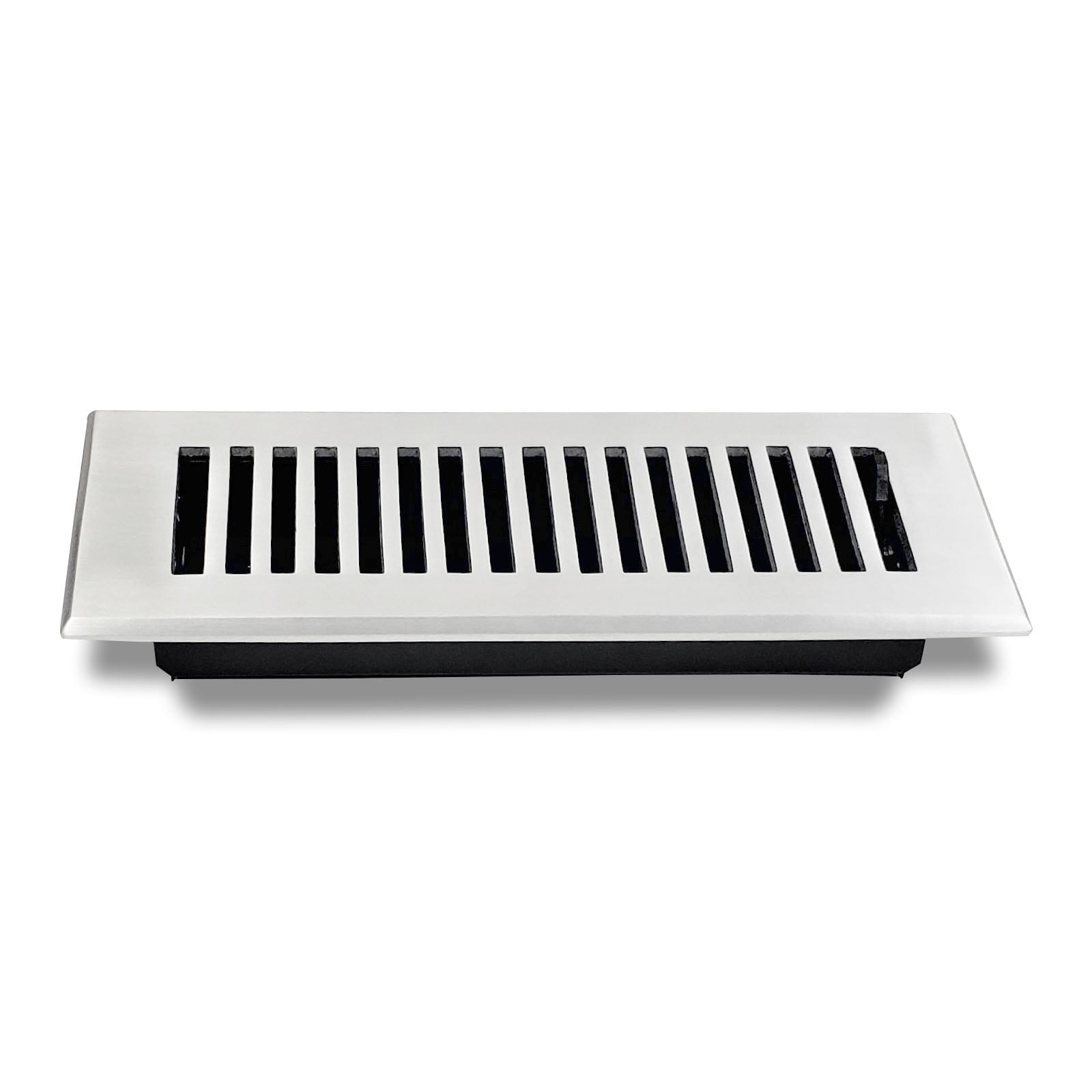 Prima Decorative Hardware, Floor Register A/C, Vent Cover, 3" x 10", Cast Aluminum, Black