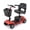 Red, variant on 4 Wheels Mobility Scooter for Adults, Senior Electric Powered Chargeable Device for Travel, Lightweight and Portable, with LED Headlights and Basket, Charger Included (Silver)