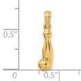 thumbnail image 3 of FJC Finejewelers 14k Yellow Gold 3d Bowling Pin And Ball Charm, 3 of 4