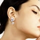 thumbnail image 4 of 1 par de aretes de mariposa Pendientes de perlas de mariposa Pendientes colgantes Pendientes estéticos Pendientes de declaración, 4 of 5
