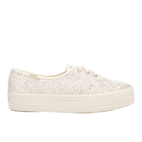 Keds Womens Point Glitter Celebrations Lace Up Athletic Sneakers Casual Sh