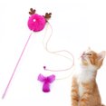 thumbnail image 1 of Labymos Cat Interactive Stick with Balls Bells Feather Wand for Cat Teaser Catcher Exercise Playing, 1 of 8