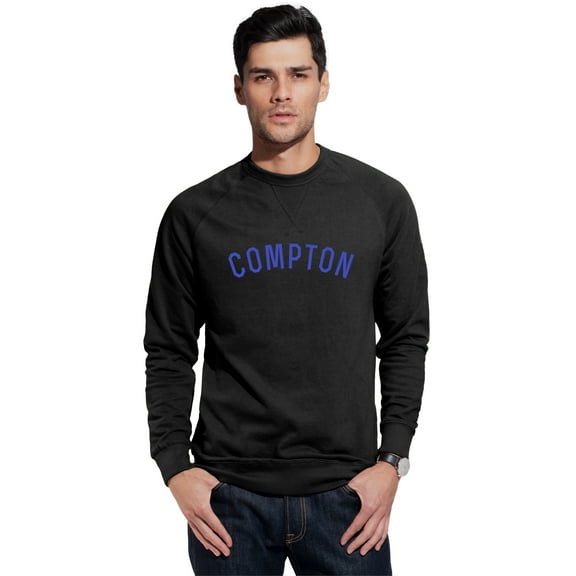 Daxton Compton Sweatshirt Athletic Fit Pullover Crewneck French Terry Fabric