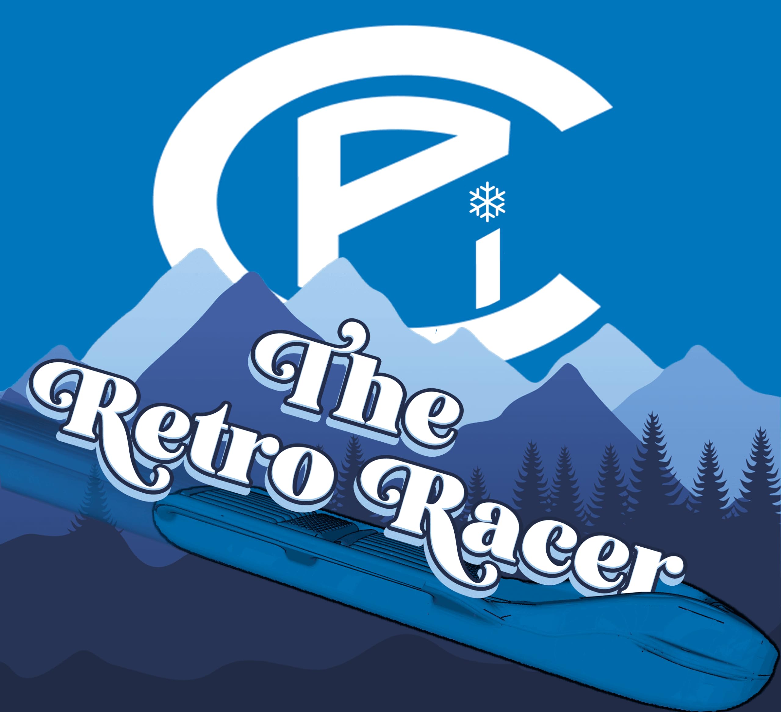 The Original Retro Racer Snow Sled by Confer Plastics, Crimson Cruiser Color, Durable Design for All Ages, Made in USA, Available as a Single Sled for Quick Rides