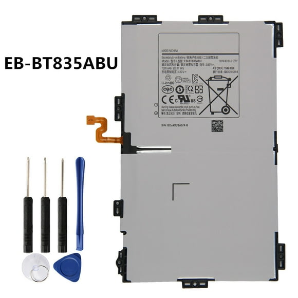 Replacement Battery with Tools for Samsung Tablet Tab S4 10.5", T830 T835, EB-BT835ABU EB-BT835ABE