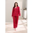 thumbnail image 2 of Richie House Women Cotton Pajamas Set Notch Collar Soft Sleepwear Pjs Button Nightwear RHW2846-C-XXL, 2 of 7