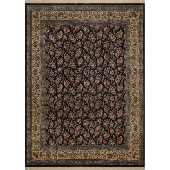 Wali Barbara Navy/Beige Rug, 9'1" x 12'4"