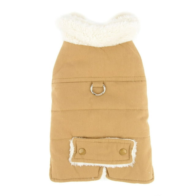 asddcavvf Dog Jacket Coats for Small Dogs Fleece Lined Puppy Winter Clothes with Leash Ring Cold Wea