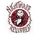 thumbnail image 3 of Jack Skellington Nightmare Revisited Embroidered 4.5" Tall Iron on Patch, 3 of 3