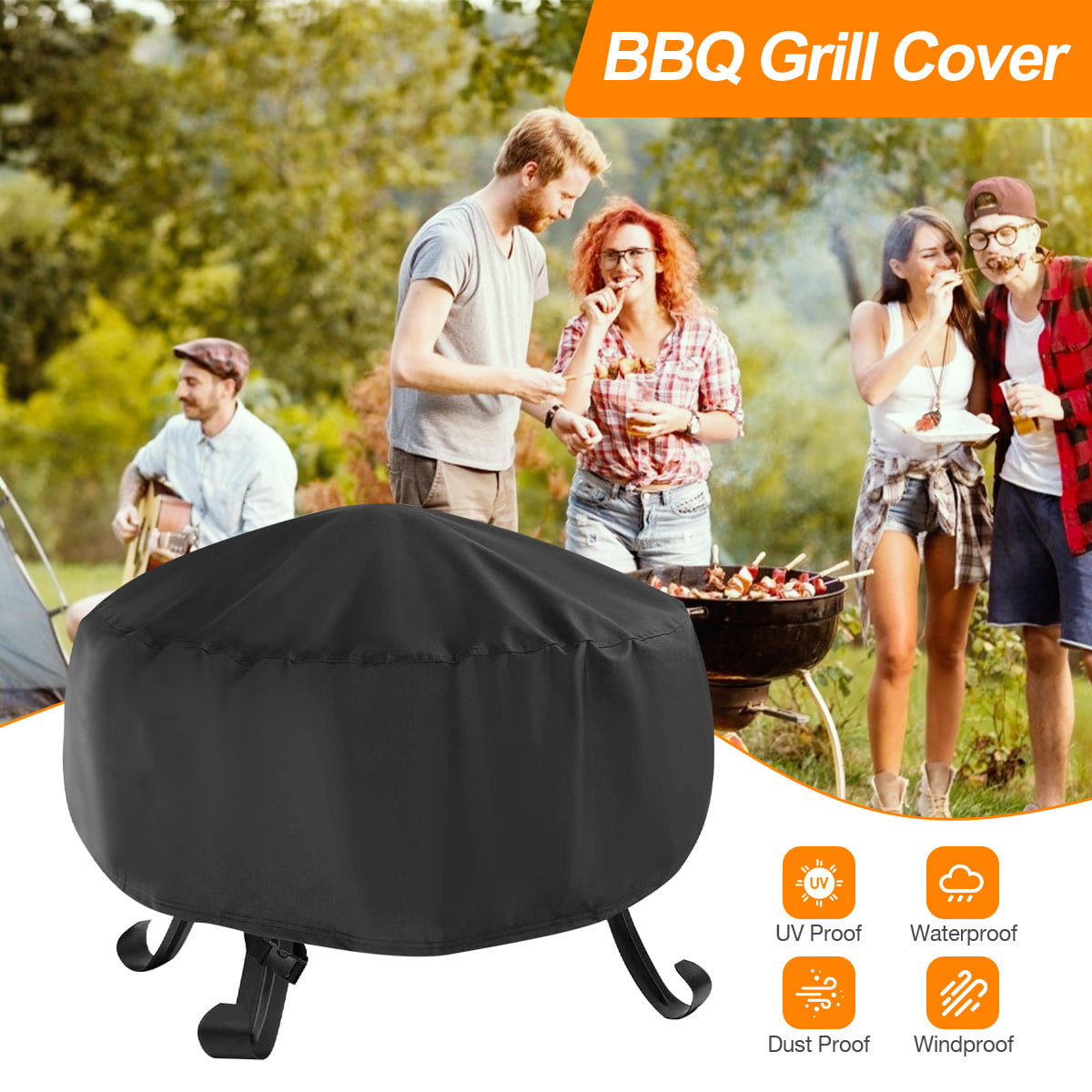 Outdoor BBQ Gas Grill Cover Barbecue Waterproof Outdoor Heavy Duty Protection 