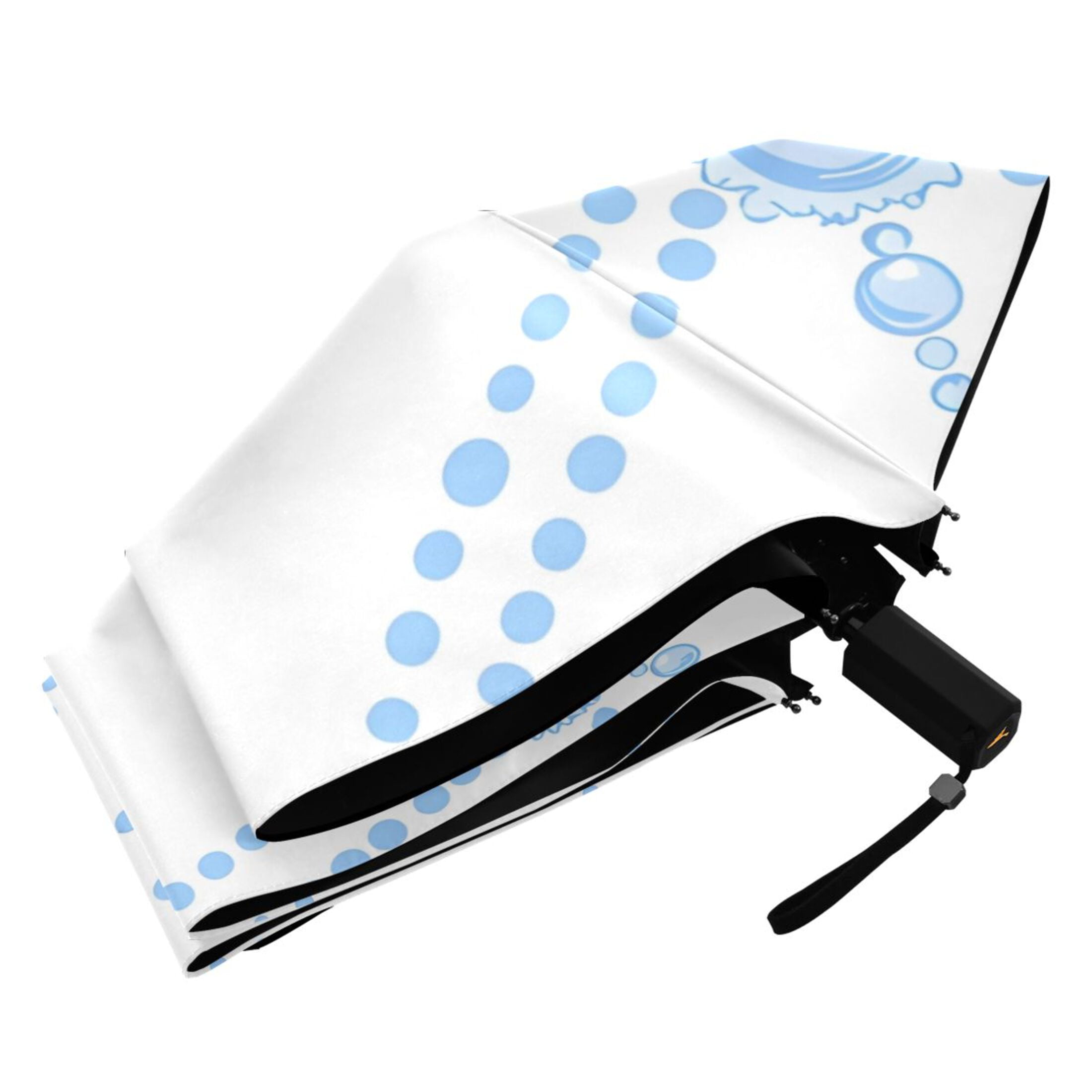 ALAZA Checkered Grid UPF 50+ Compact Folding Umbrella for Rain Travel Umbrella Packable