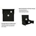 thumbnail image 4 of Bellemave Modern Hall Tree with Storage Shelves and 4 Hooks All in One Entryway Wooden Coat Rack with Shoes Storage Bench, 4-in-1 Hall Tree for Hallway and Living Room, Black, 4 of 12