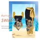 thumbnail image 2 of Traje de baño Mujer Playa Atlético Moda con vestido para accesorios femeninos (3XL) amarillo 2 piezas JShteea El nuevo, 2 of 9