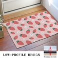 thumbnail image 3 of Red Strawberry Plants Fruit Flower Pink Pattern Door Rugs,Washable Non Slip Door Mats Indoor,Decorative Door Mats,Entry Mat Indoor for Entrance,Bedroom,Kitchen,Bathroom,16"x24", 3 of 6